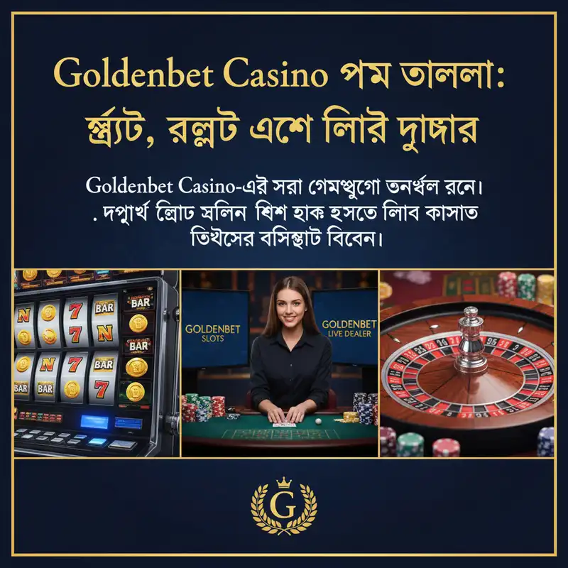 Goldenbet Casino লাইভ ক্যাসিনো গেমসের দৃশ্য